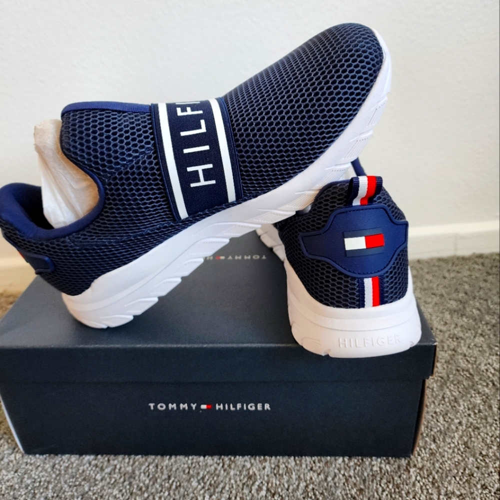 New shoes, Tommy Hilfiger, for men, blue